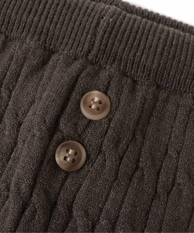 麻花針織打底褲_可機洗 10分褲