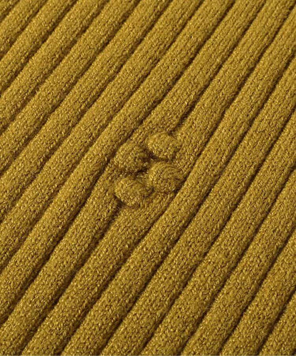 荷葉邊羅紋針織衫_可機洗