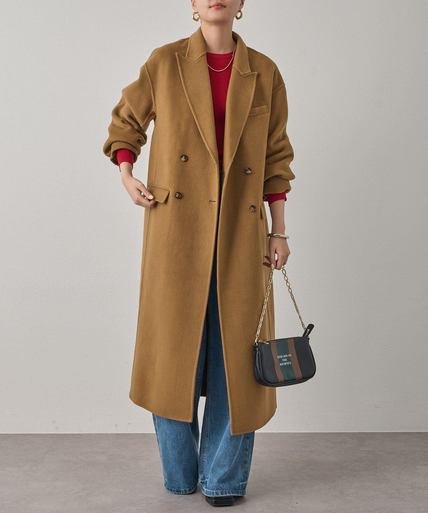 駁領雙面呢大衣