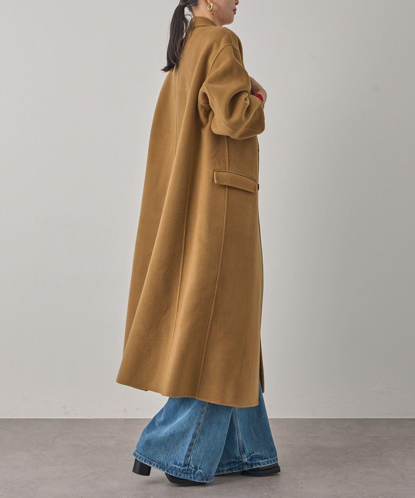 駁領雙面呢大衣