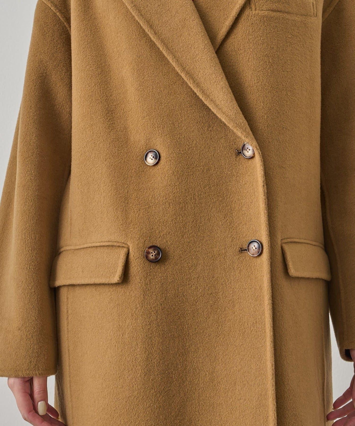 駁領雙面呢大衣