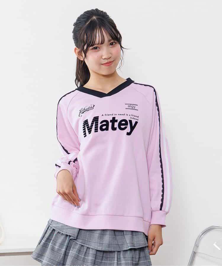 袖部蕾絲寬鬆衛衣