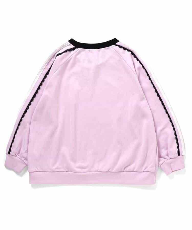 袖部蕾絲寬鬆衛衣