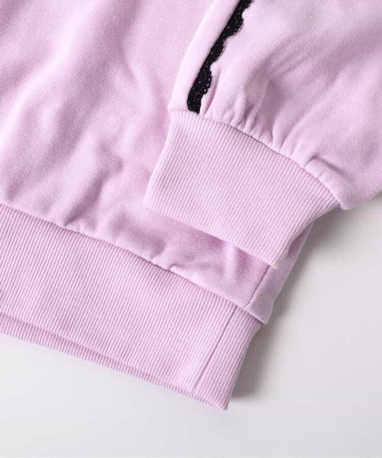 袖部蕾絲寬鬆衛衣