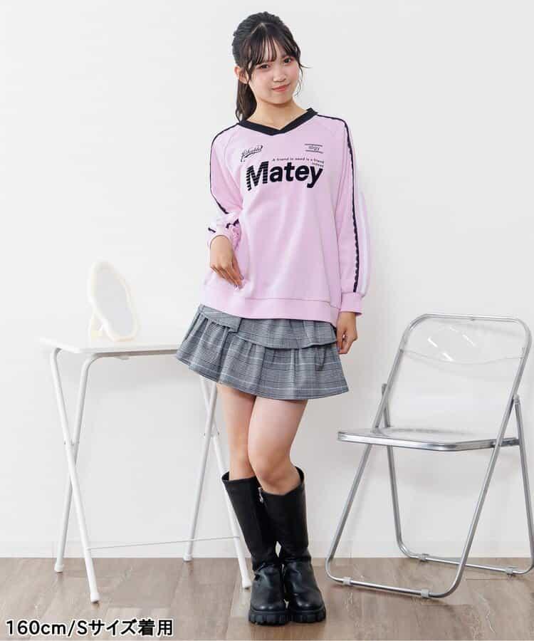 袖部蕾絲寬鬆衛衣