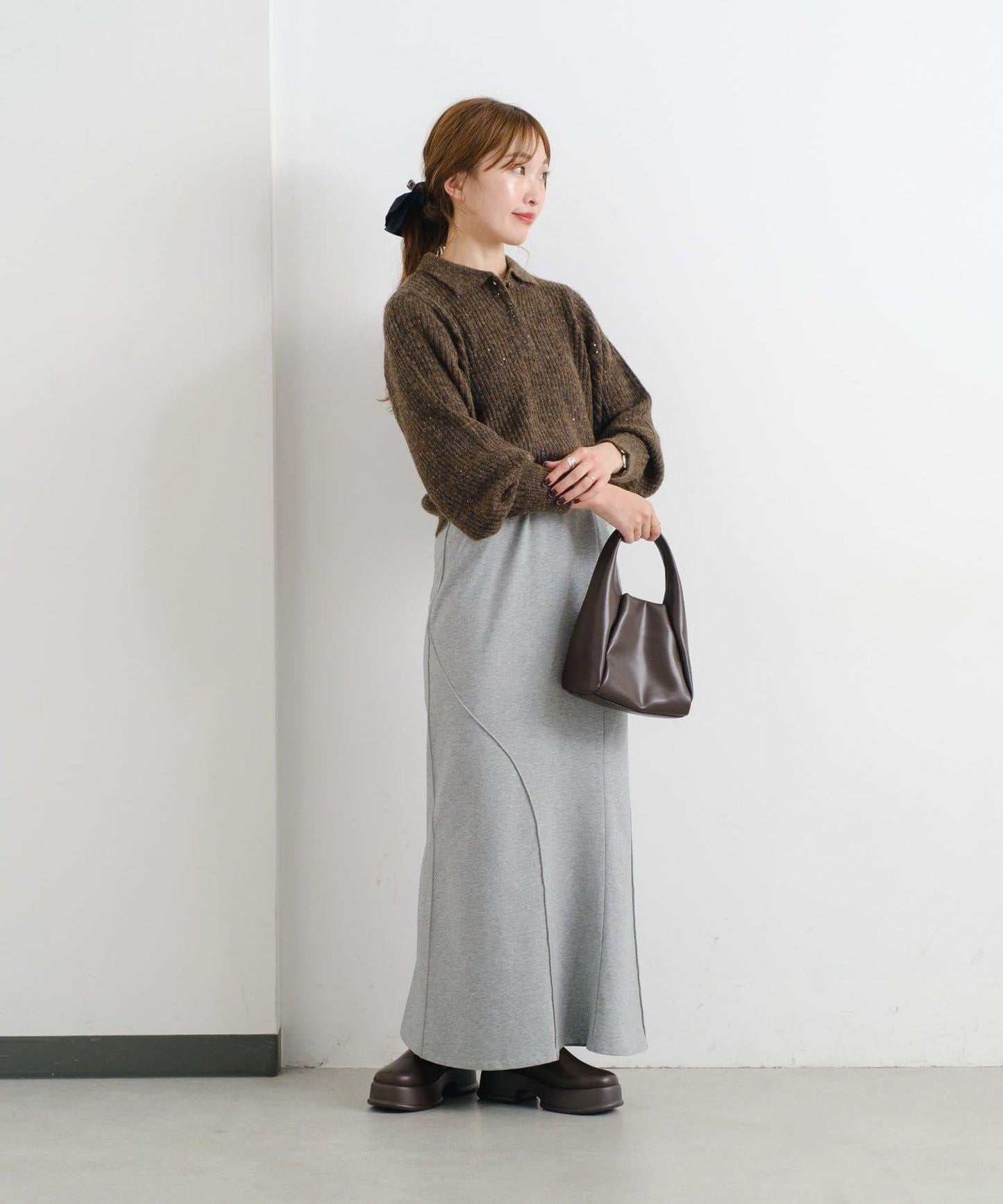 Kastane B 亮片針織Polo衫