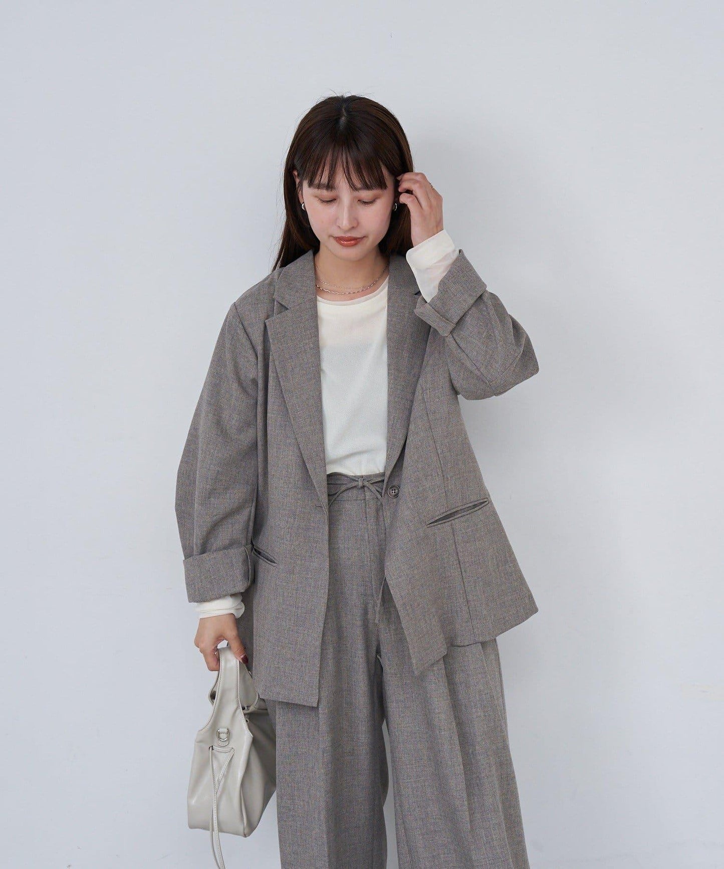 Kastane B 後背褶襉休閒夾克