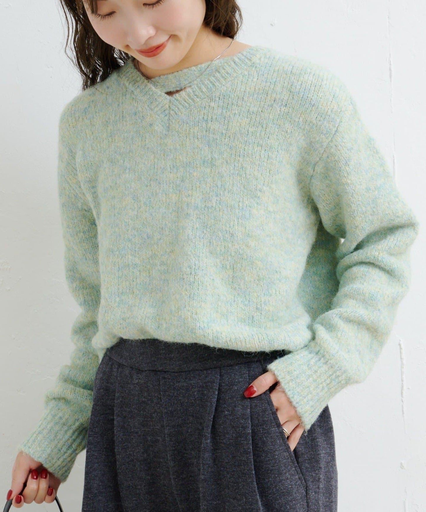 【Kastane】B圈圈紗針織套頭衫