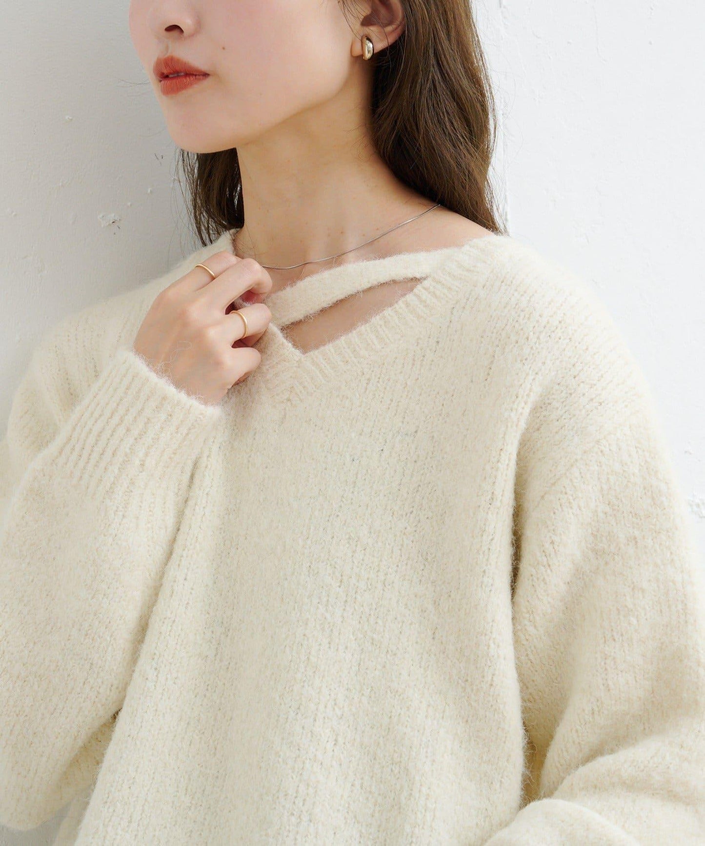 【Kastane】B圈圈紗針織套頭衫