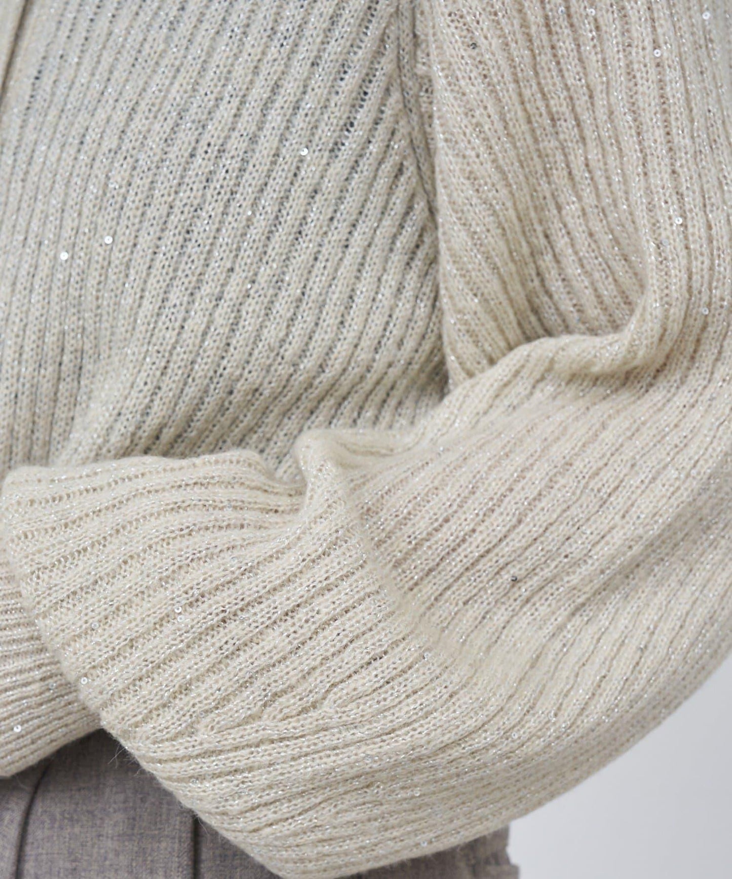 Kastane B 亮片針織Polo衫