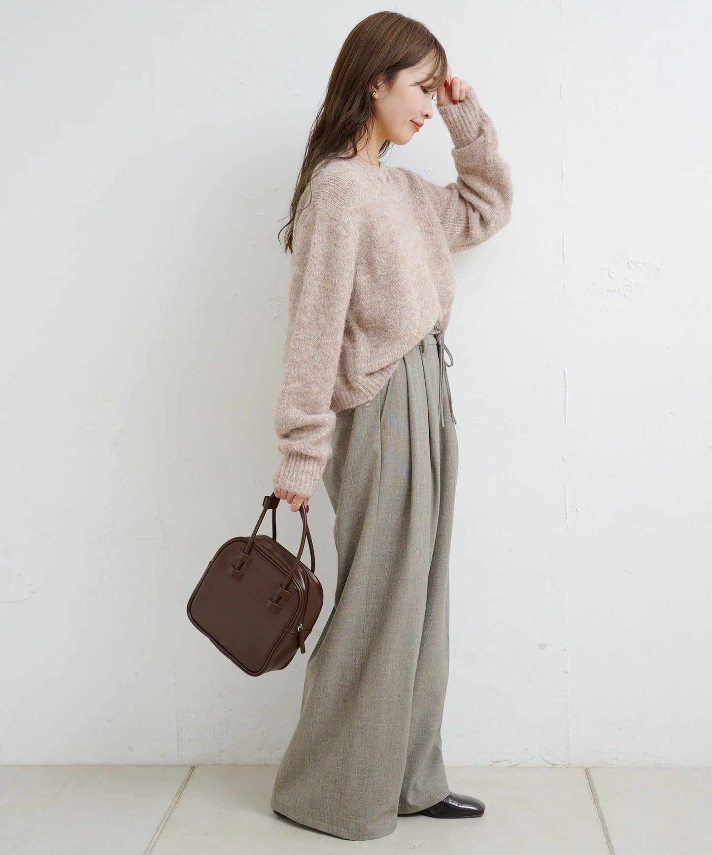 【Kastane】B圈圈紗針織套頭衫