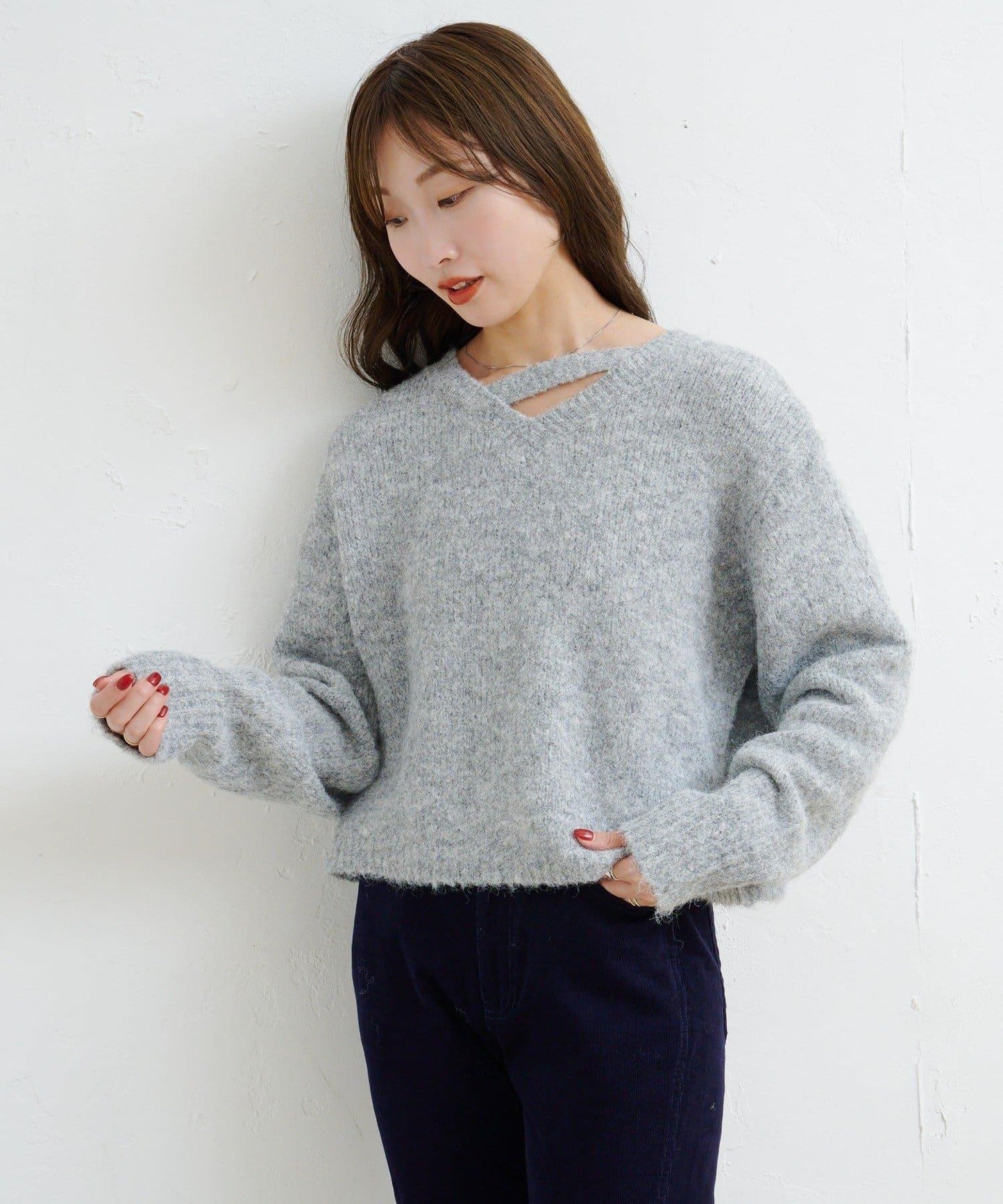 【Kastane】B圈圈紗針織套頭衫