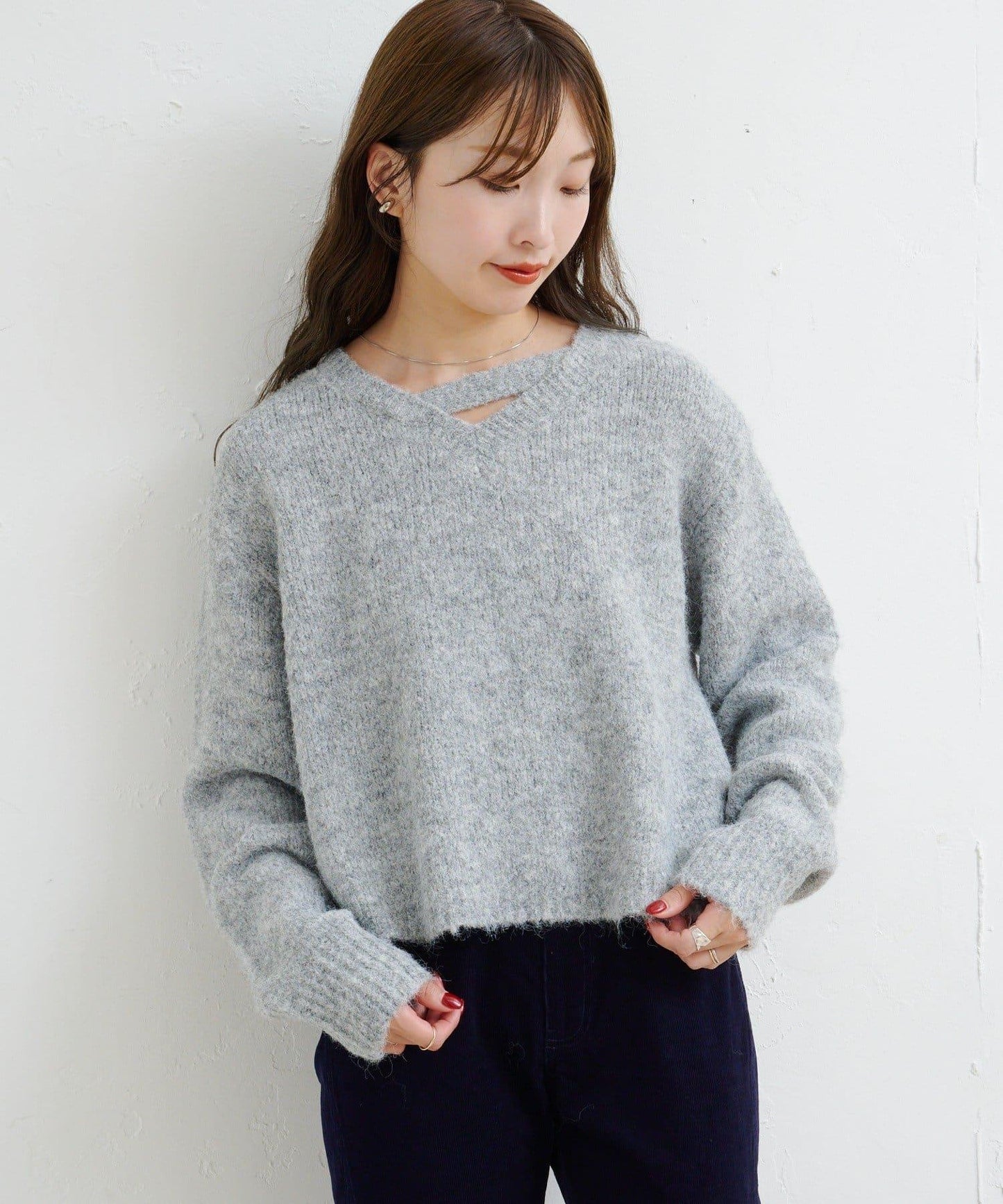 【Kastane】B圈圈紗針織套頭衫