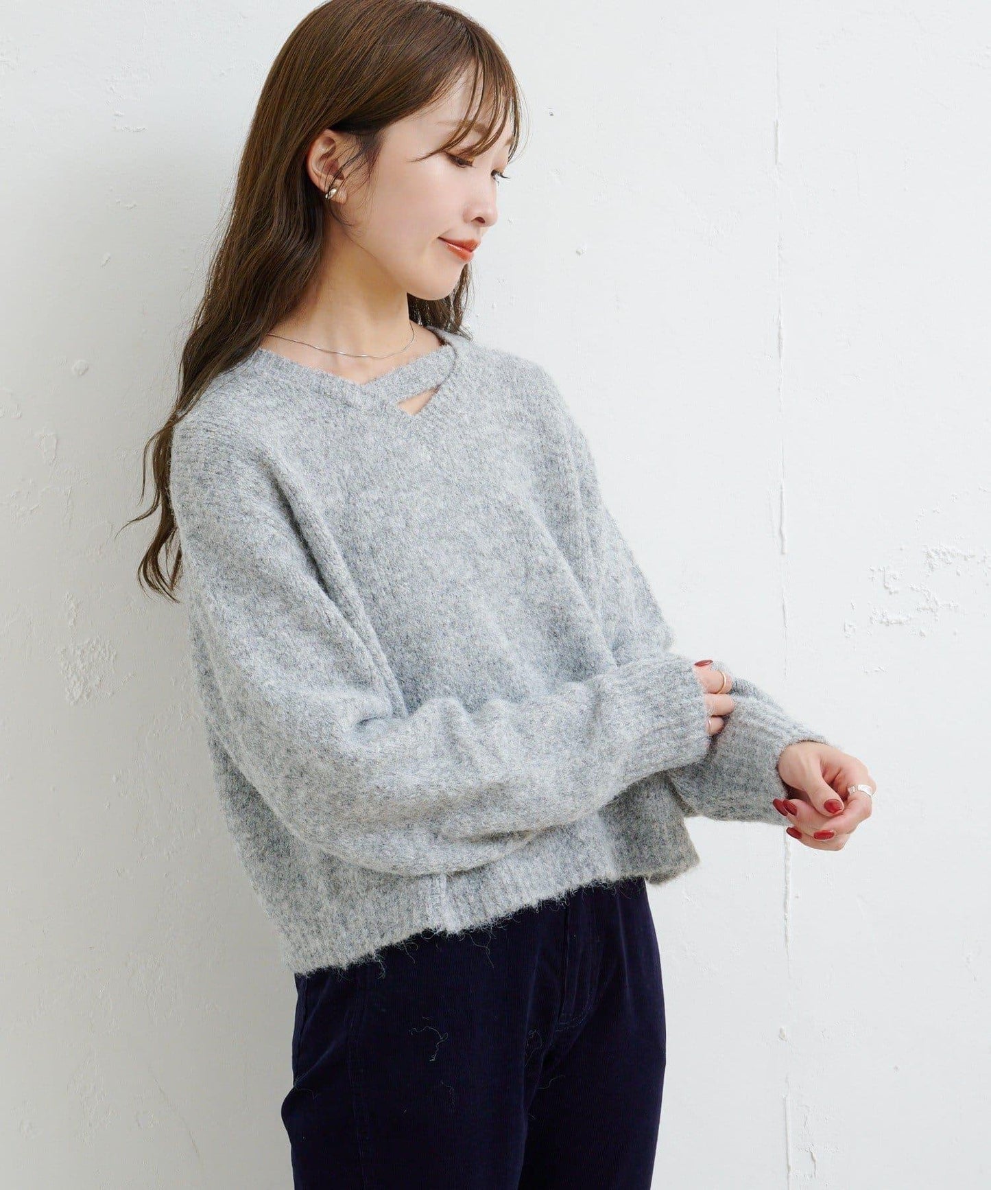 【Kastane】B圈圈紗針織套頭衫