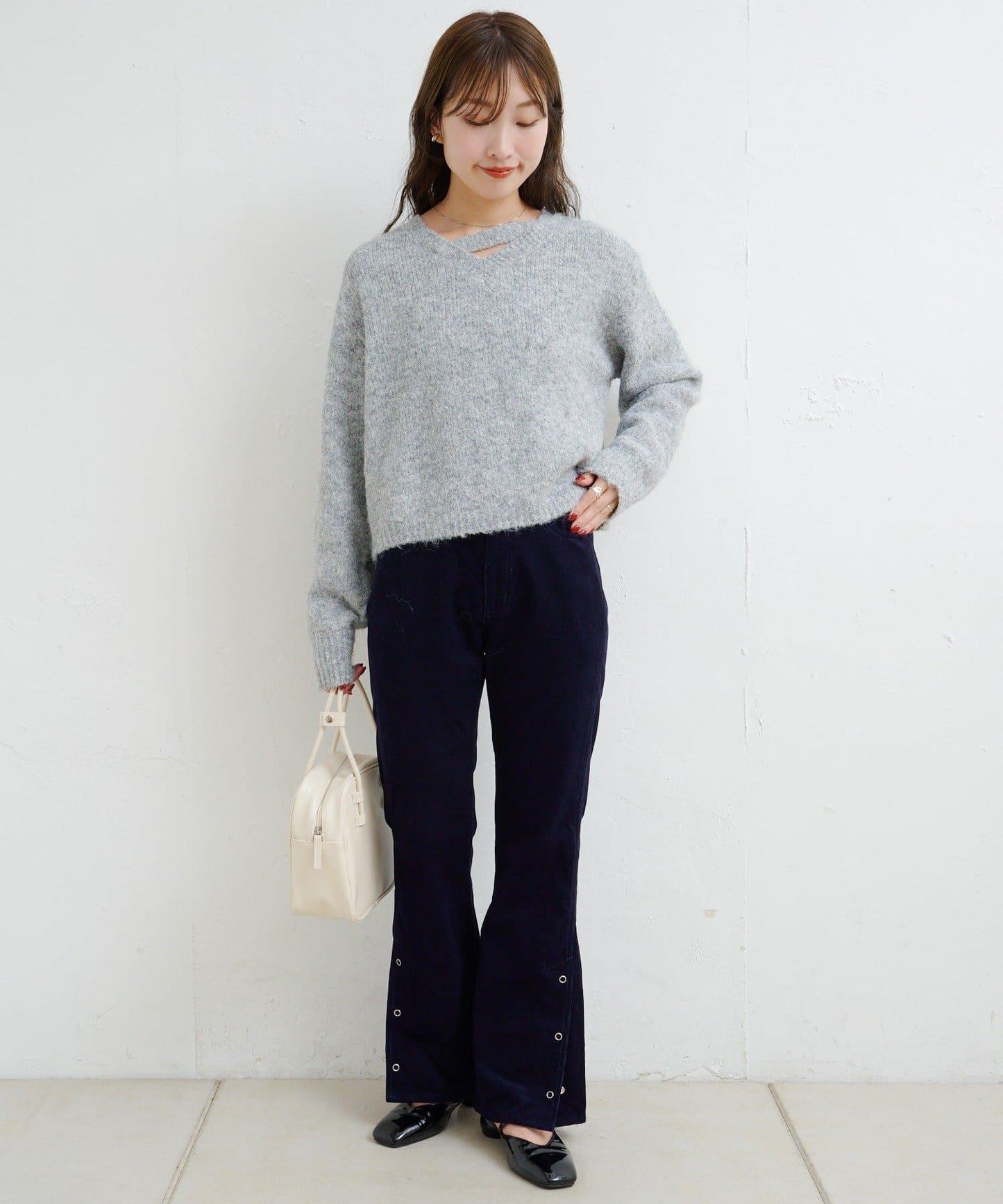 【Kastane】B圈圈紗針織套頭衫