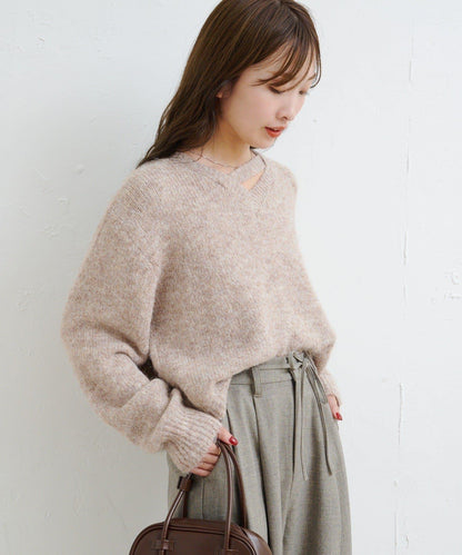 【Kastane】B圈圈紗針織套頭衫