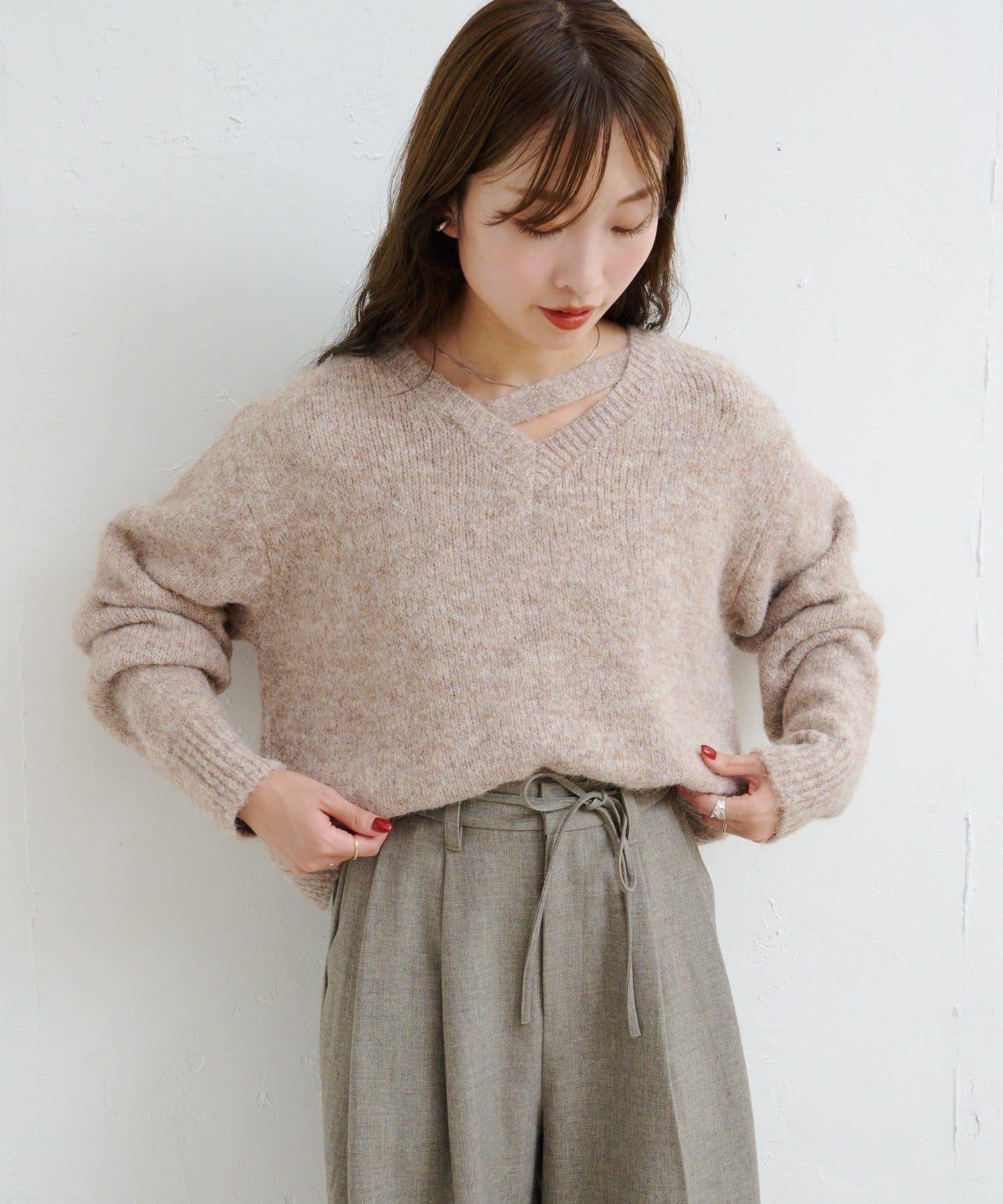 【Kastane】B圈圈紗針織套頭衫