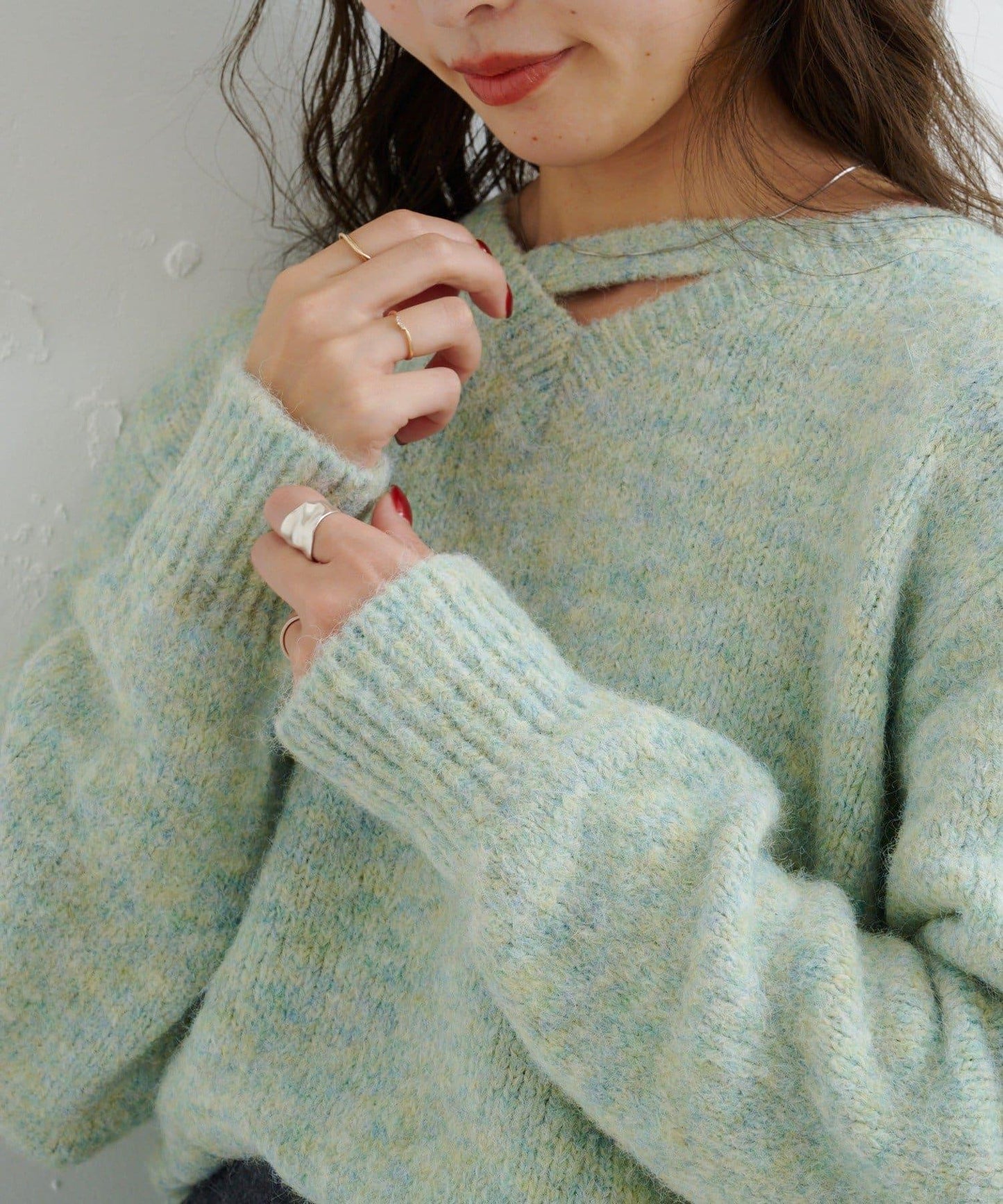 【Kastane】B圈圈紗針織套頭衫