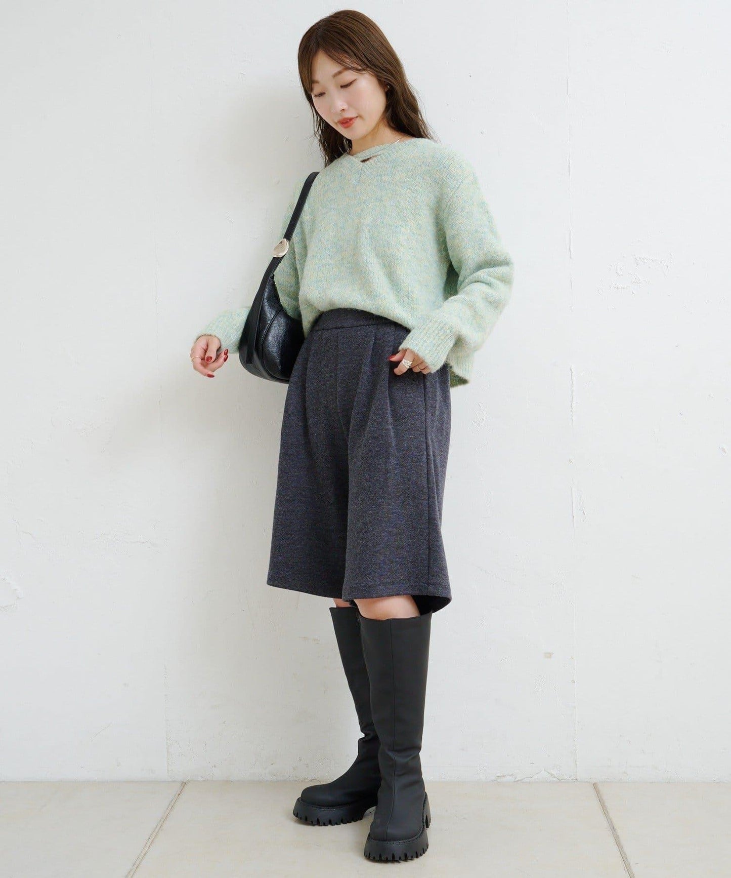 【Kastane】B圈圈紗針織套頭衫