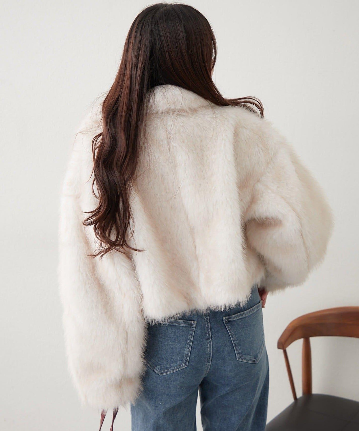 拼接毛皮兩用夾克