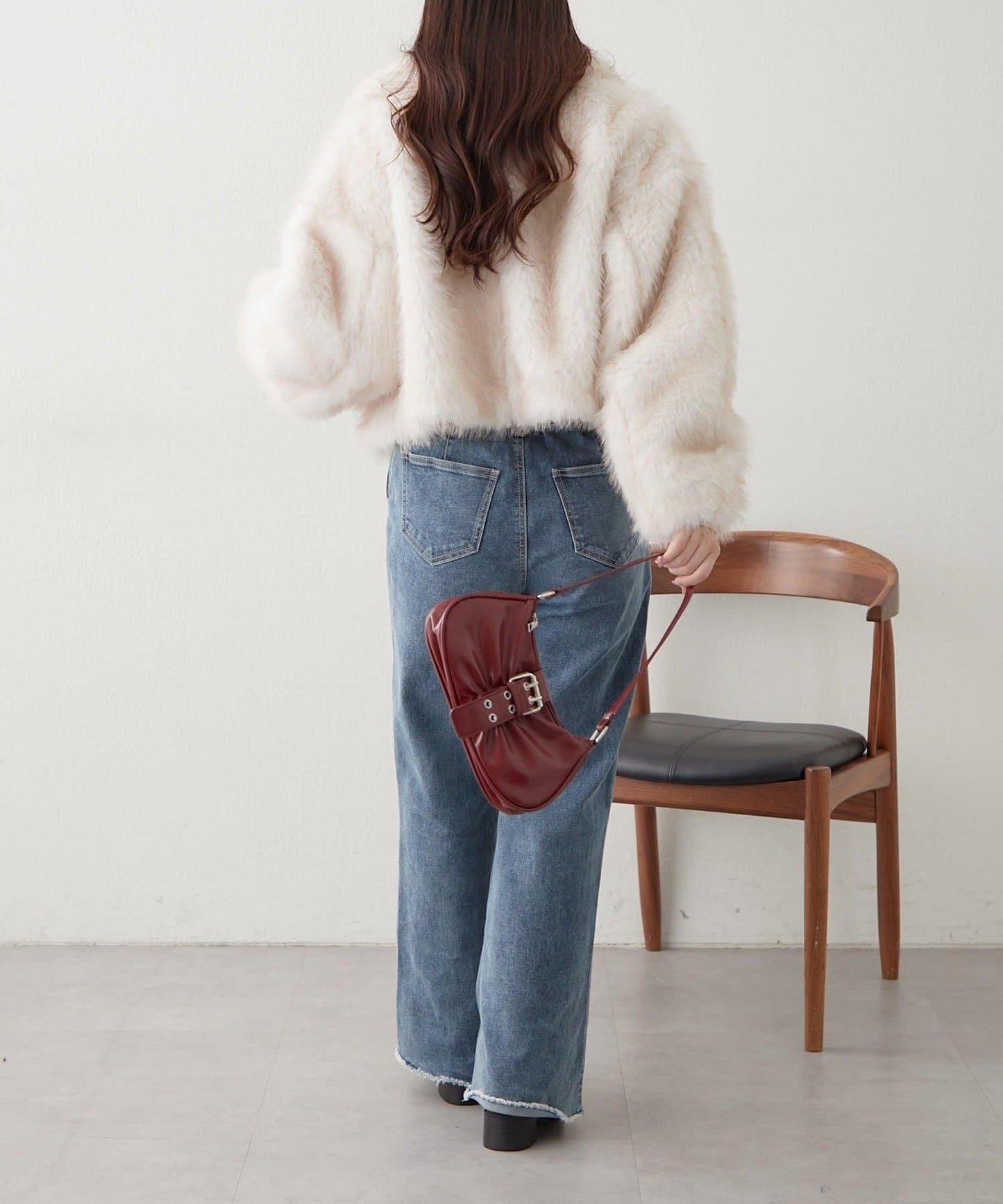 拼接毛皮兩用夾克