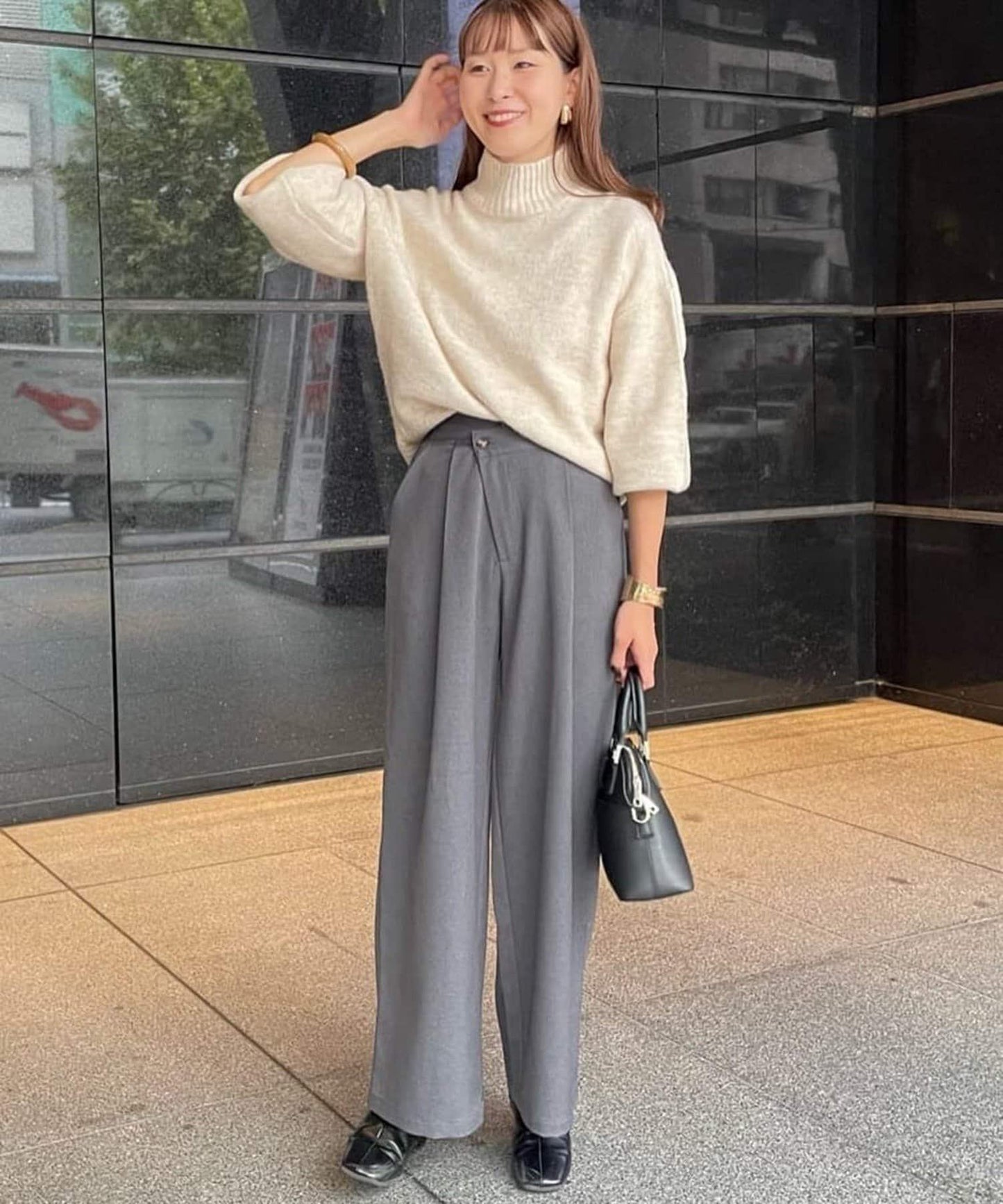 犛牛絨高領針織衫