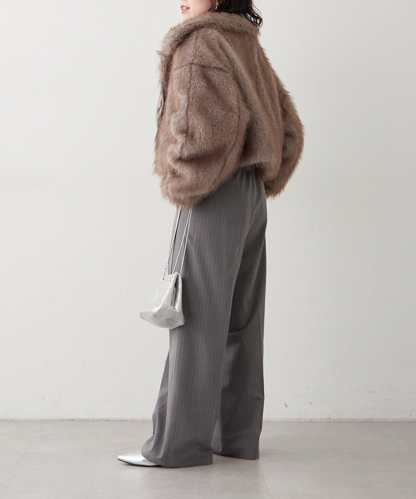 拼接毛皮兩用夾克