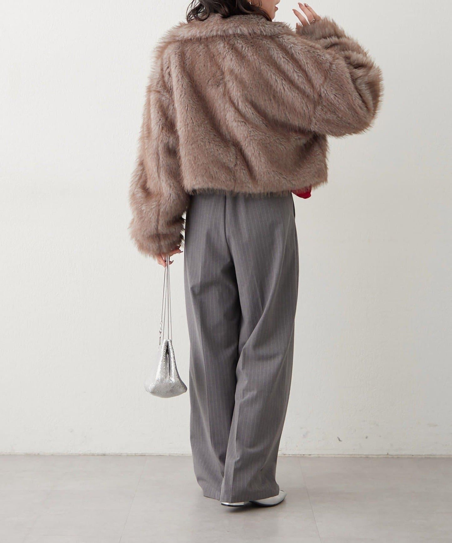 拼接毛皮兩用夾克