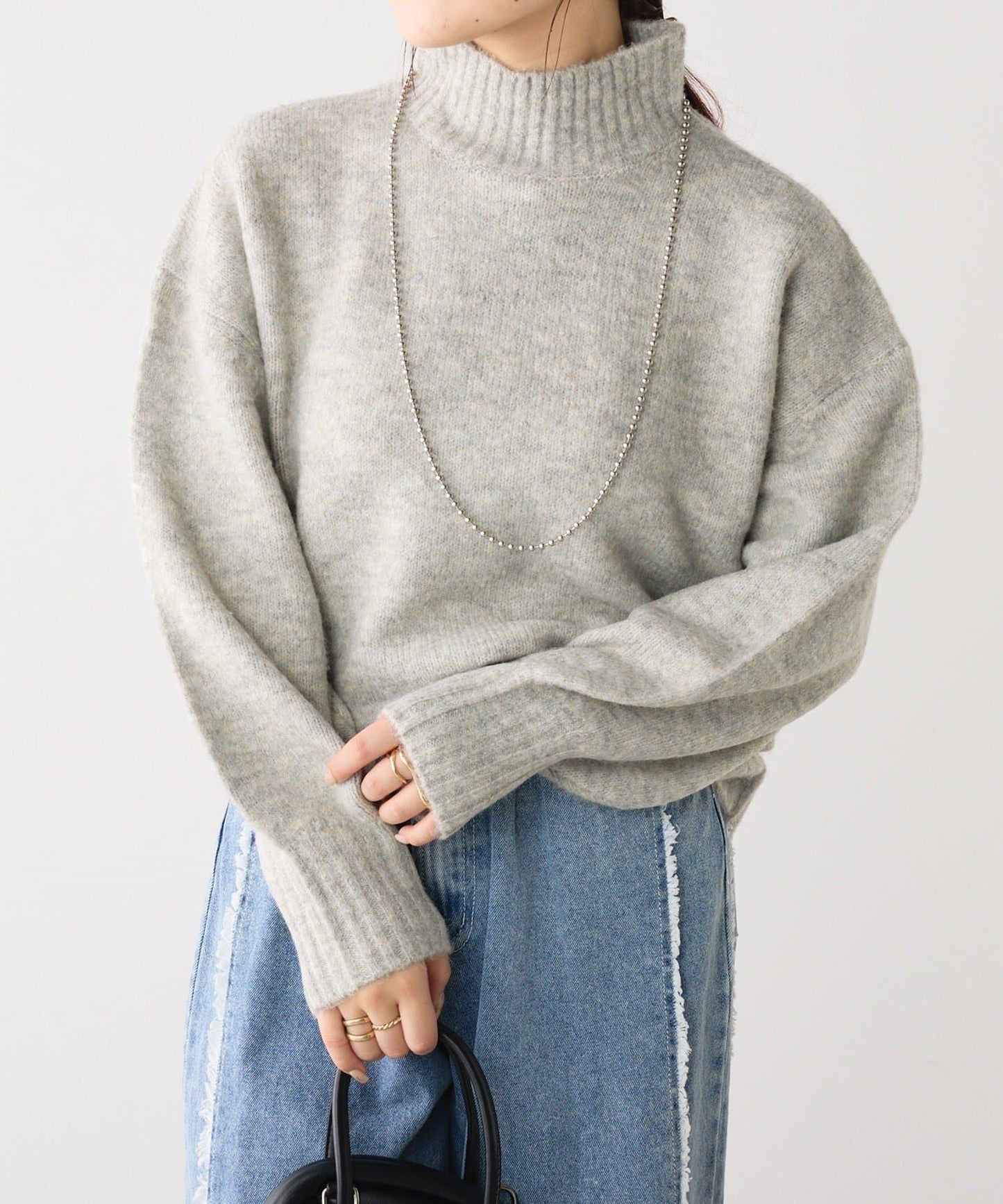 犛牛絨高領針織衫