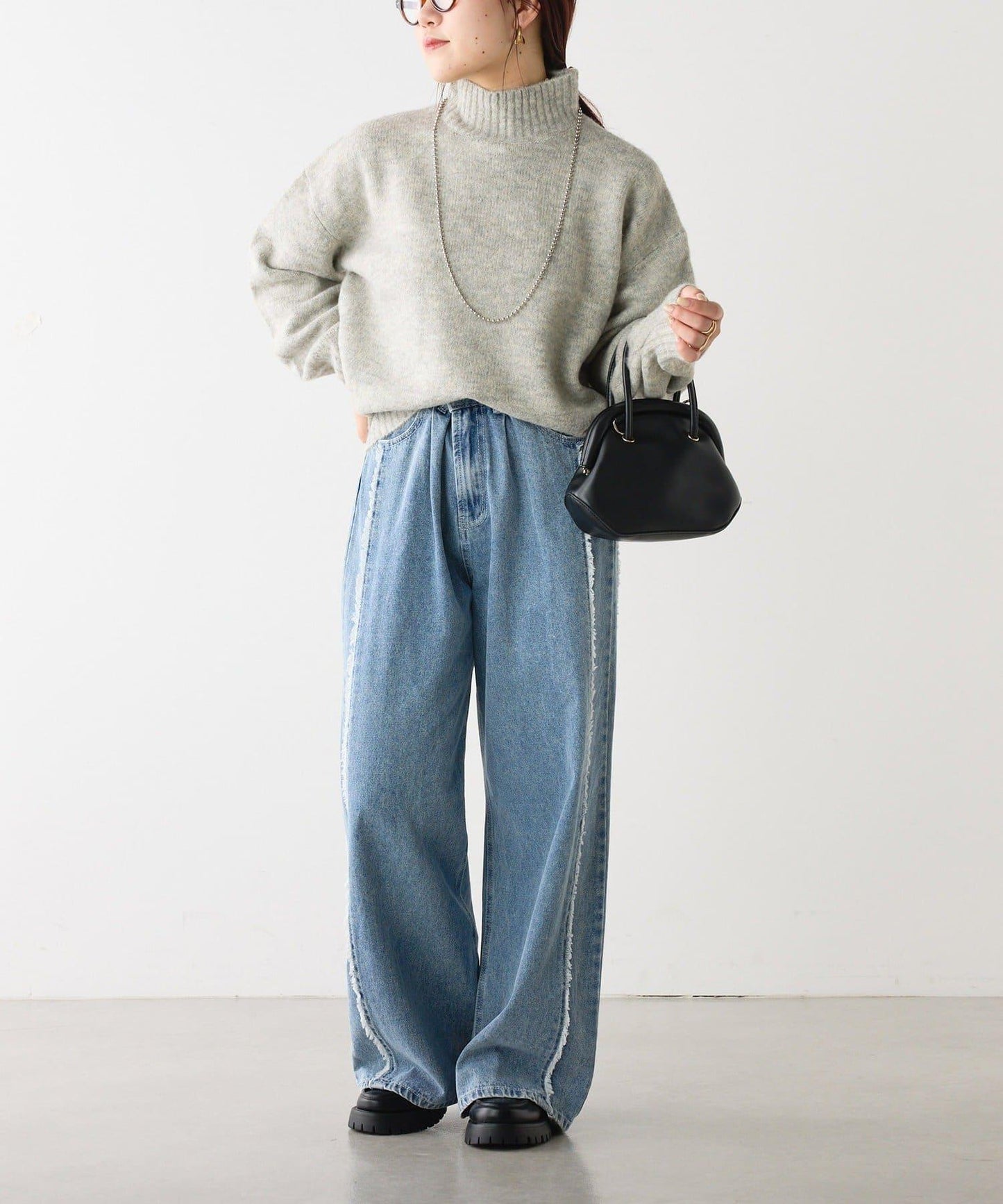 犛牛絨高領針織衫