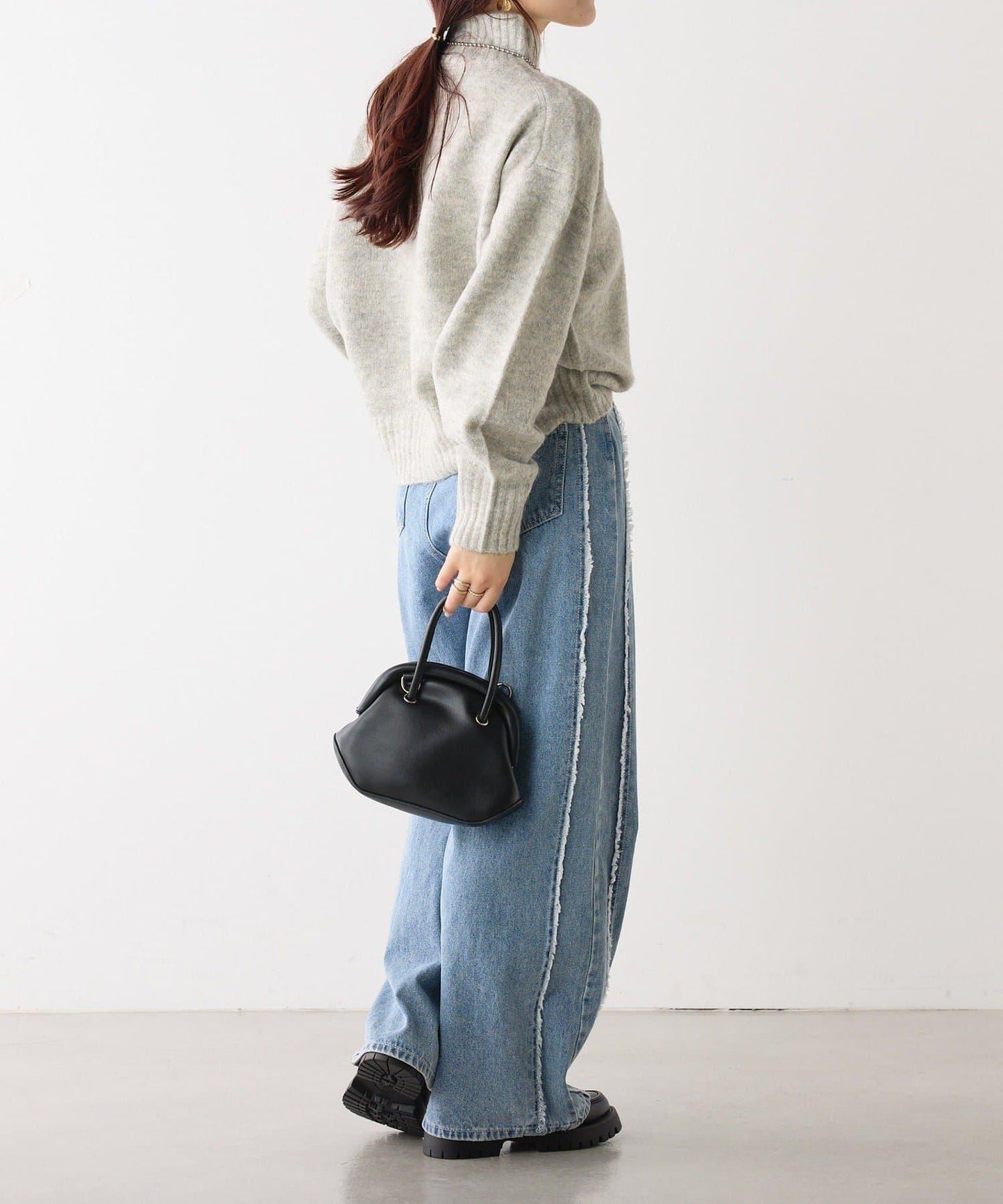 犛牛絨高領針織衫