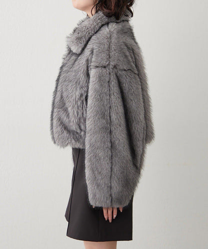 拼接毛皮兩用夾克