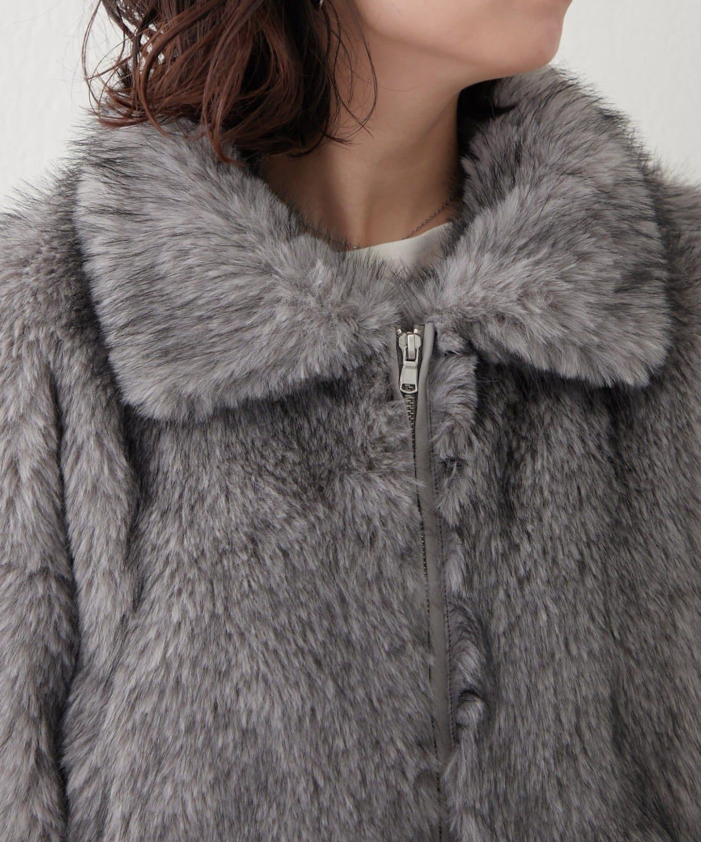 拼接毛皮兩用夾克