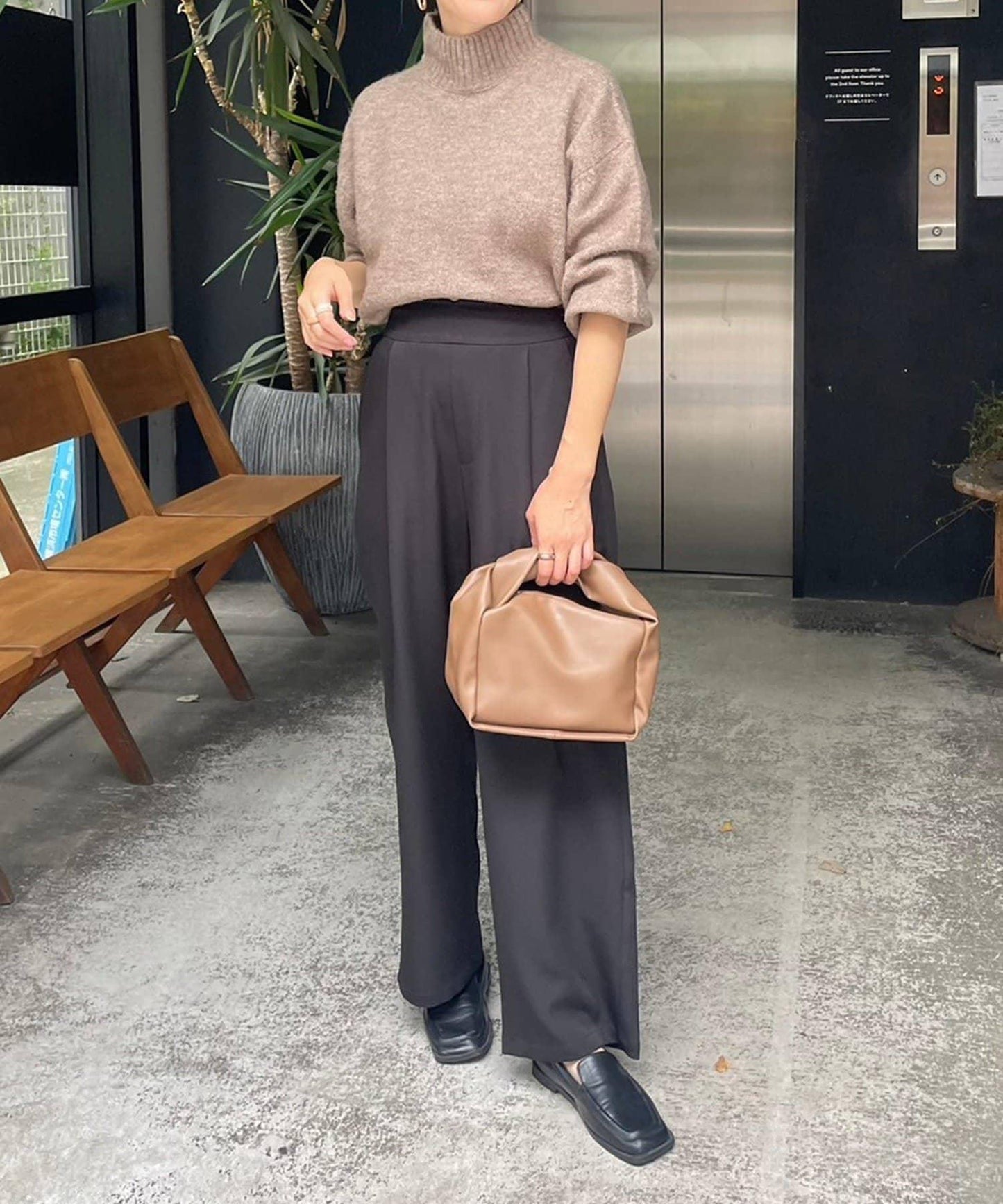 犛牛絨高領針織衫