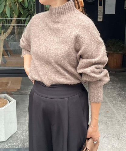 犛牛絨高領針織衫