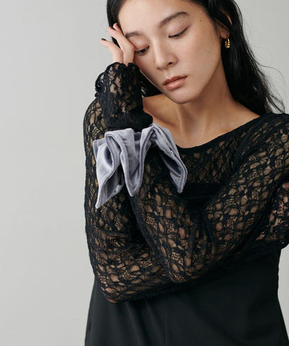 天鵝絨方形髮圈