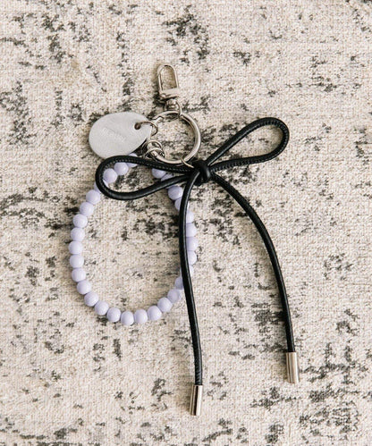 【BEAURE ビュレ】皮革蝴蝶結+珍珠吊墜