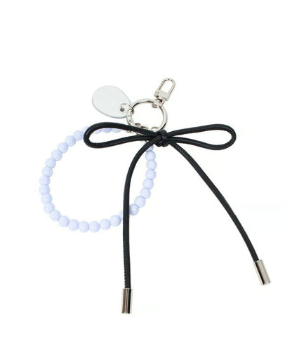 【BEAURE ビュレ】皮革蝴蝶結+珍珠吊墜