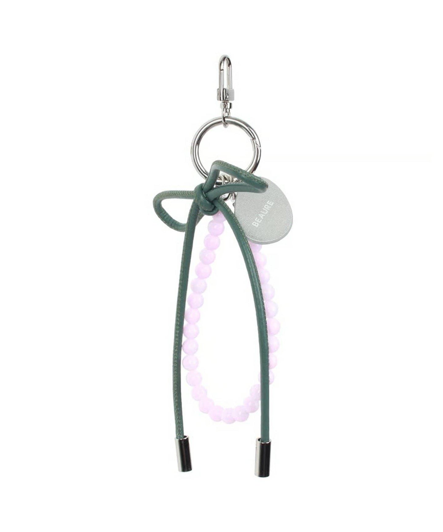 【BEAURE ビュレ】皮革蝴蝶結+珍珠吊墜