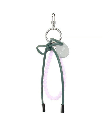 【BEAURE ビュレ】皮革蝴蝶結+珍珠吊墜