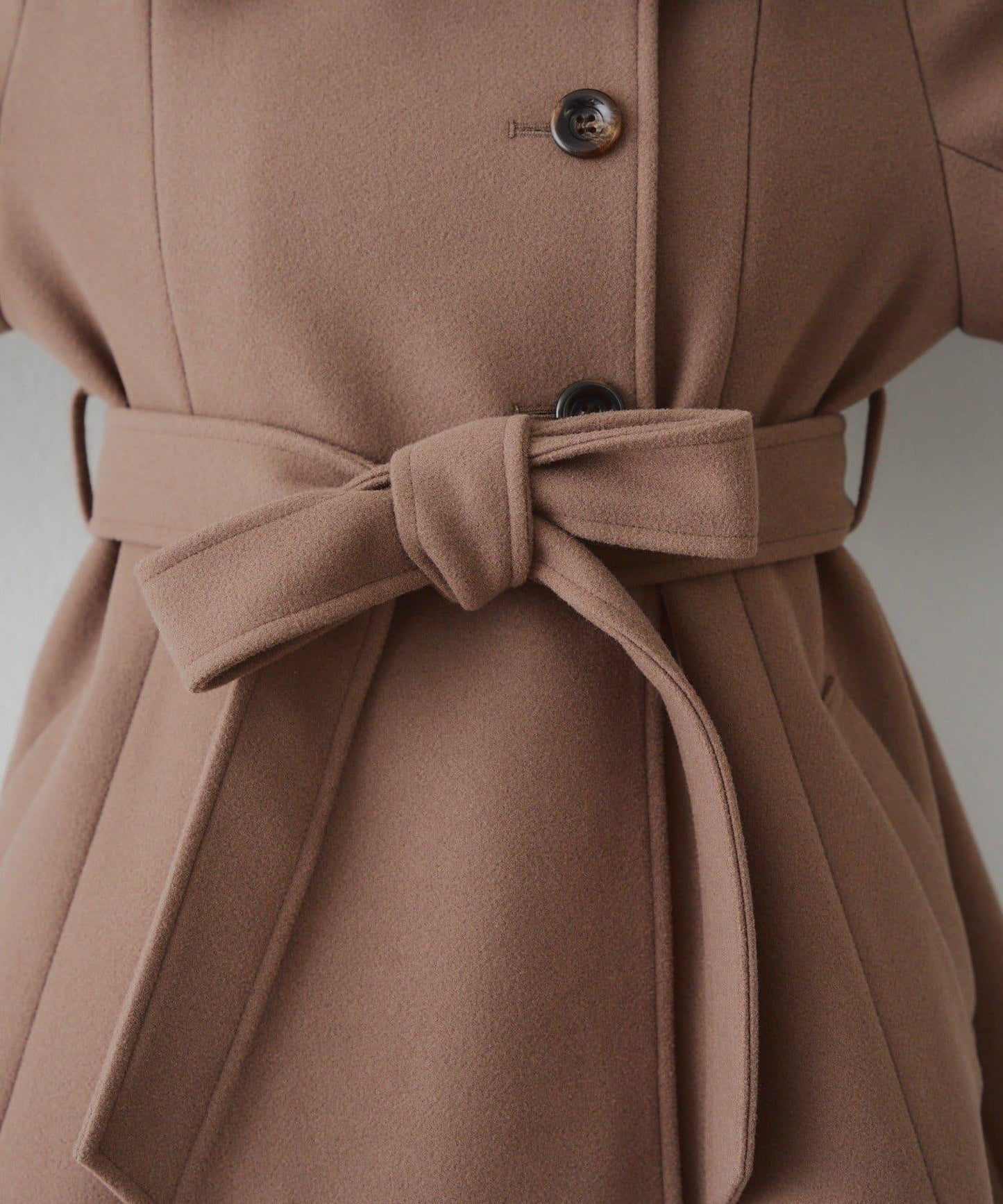 多功能可拆卸毛絨中長款A字大衣