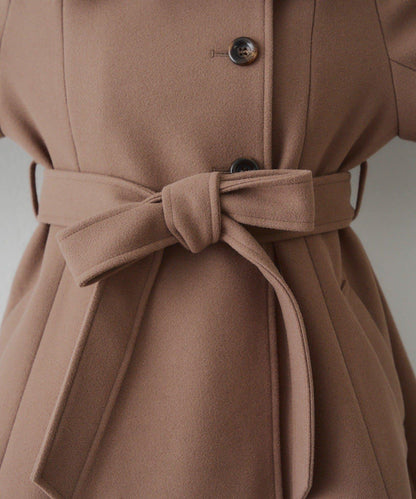 多功能可拆卸毛絨中長款A字大衣