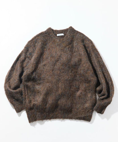 長毛針織圓領套頭衫