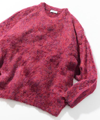 長毛針織圓領套頭衫