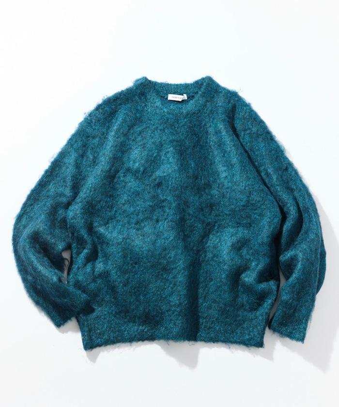 長毛針織圓領套頭衫