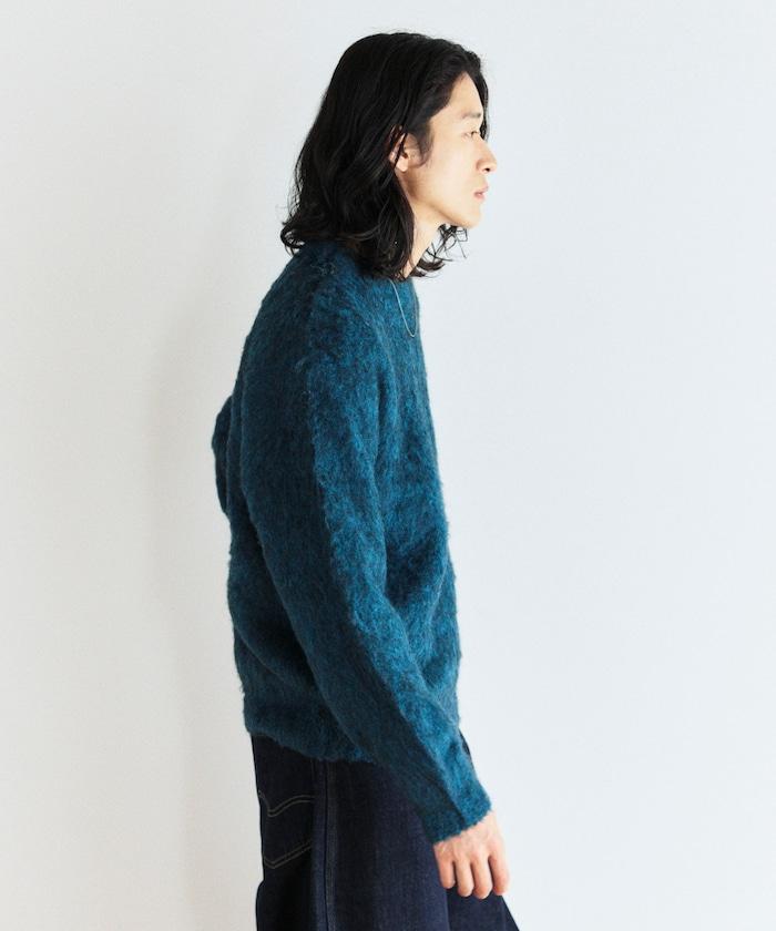 長毛針織圓領套頭衫