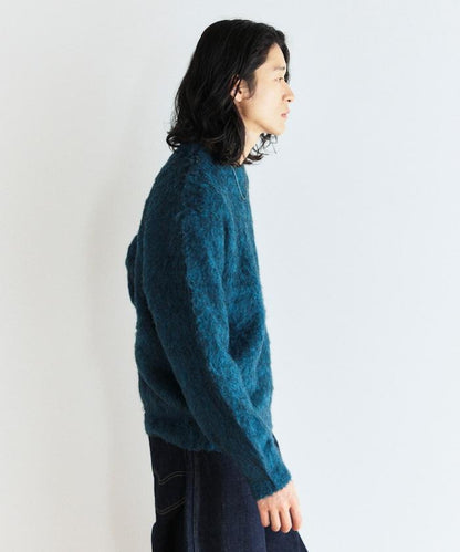 長毛針織圓領套頭衫