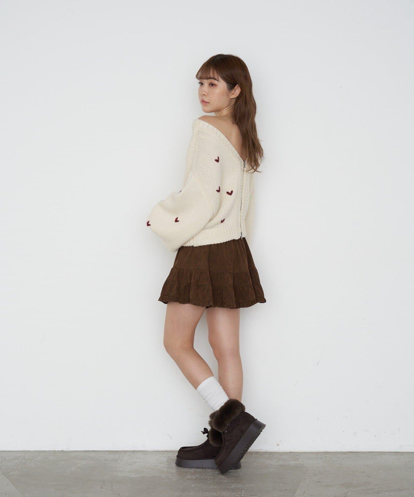 厚底羊羔絨短靴