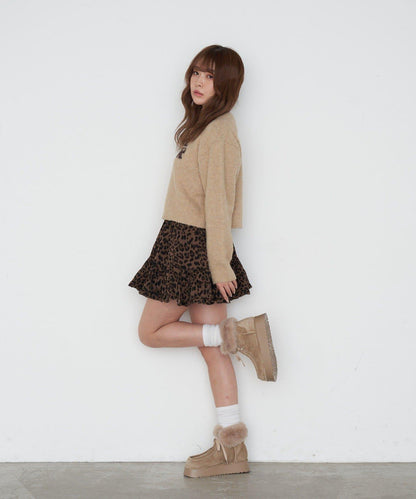 厚底羊羔絨短靴