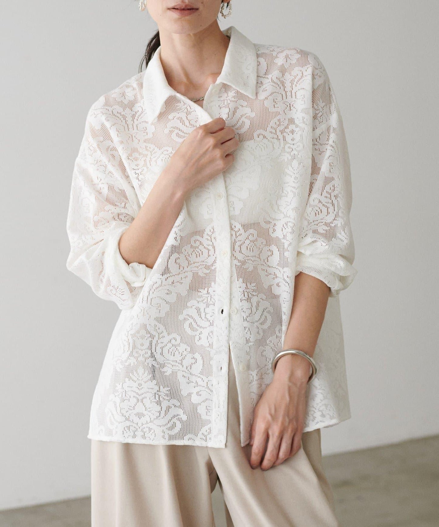 【LARUTA】蕾絲襯衫